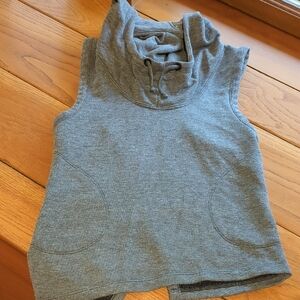 Gray Sleeveless Hoodie